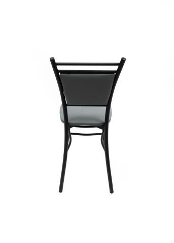 Стул ВВР Мажор серый/черный, экокожа