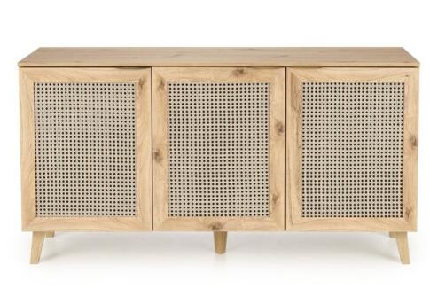 Комод HALMAR BORNEO KM-1 дуб артизан/черный