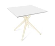 Стол Sheffilton SHT-TU30/TT80/80 артикул SHT-СП08 ваниль/белый