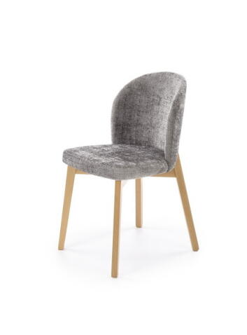 Стул HALMAR BASSO серый/дуб натуральный