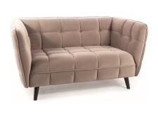 Диван SIGNAL CASTELLO 2 Velvet Bluvel 40 темно-бежевый/венге