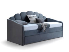 Кровать SIGNAL BELLA Velvet Bluvel 14 серый 90/200