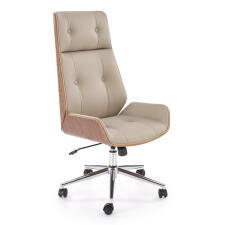 Кресло компьютерное HALMAR WEBSTER бежевый/орех