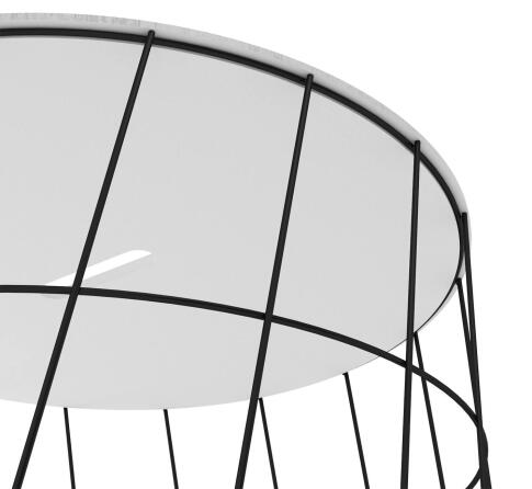 Стол журнальный Sheffilton SHT-CT41 сандал/черный муар