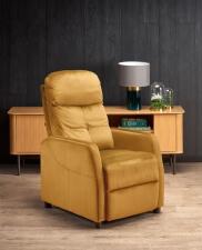 Кресло HALMAR FELIPE 2 раскладное, горчичный/венге