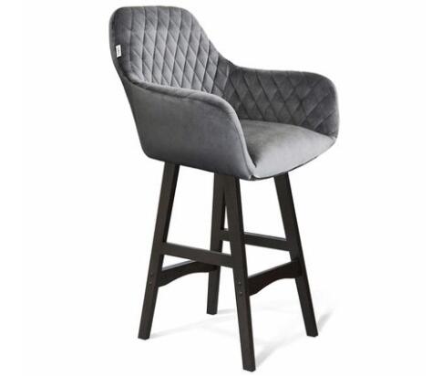 Стул полубарный Sheffilton SHT-ST38/S65-1 угольно-серый/венге Стул полубарный Sheffilton SHT-ST38/S65-1 угольно-серый/венге