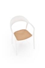 Стул HALMAR K530 белый/натуральный