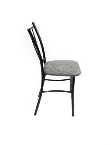 Стул ВВР Трилогия серый/черный, рогожка