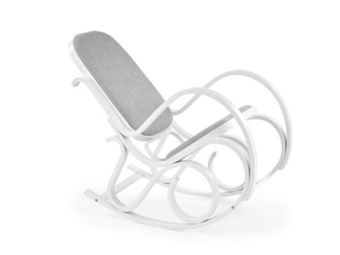 Кресло-качалка HALMAR MAX BIS PLUS серый/белый