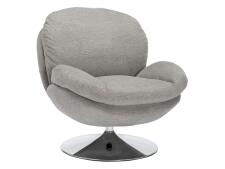 Кресло SIGNAL BRIGITTE Brego 07 серый/хром