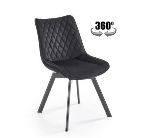 Стул HALMAR K520 черный/черный, поворотный