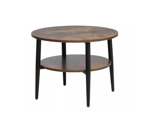 Стол журнальный SIGNAL ELLA B коричневый/черный