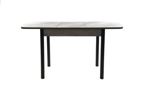 Стол ВВР Раздвижной пластиковый Лавант/бетон серый/черный прямой 110-150/70