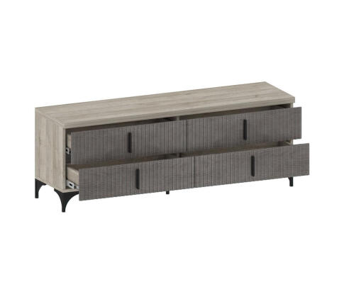 Тумба САНТАН Шер ТБ-3304 Дуб серый/Айронвуд серебро