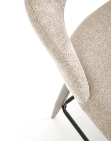 Стул барный HALMAR H114 бежевый/ореховый