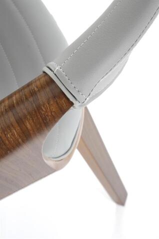 Стул HALMAR K544 серый/орех