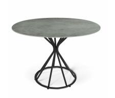 Стол Sheffilton SHT-TU4-1/TT21-6 100/75 керамика  чёрный муар/гранитно-серый