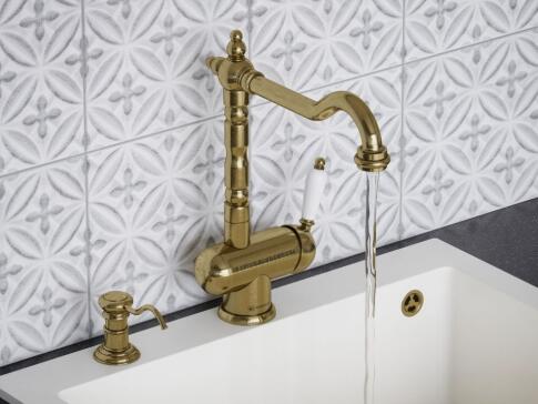 Смеситель для кухни Omoikiri Kyoto 2 Plus-G золото