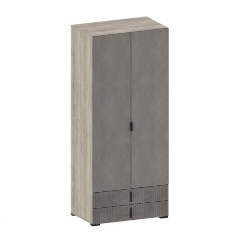 Шкаф САНТАН Шер ШК-3305 Дуб серый/Айронвуд серебро