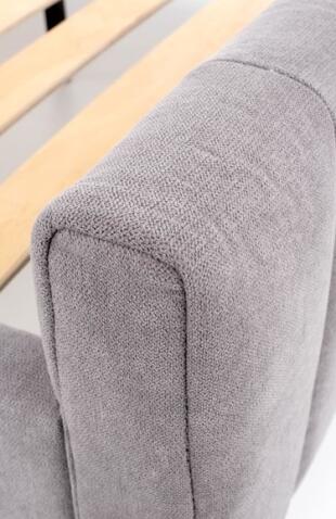 Кровать HALMAR FRANCESCA светло-серый/черный, 160/200