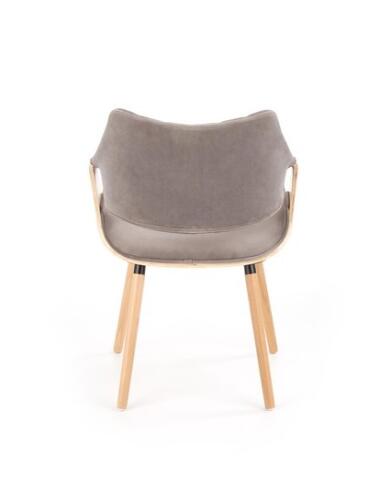 Стул HALMAR K396 серый/дуб светлый