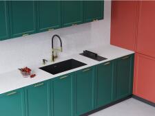 Кухонная мойка из нержавейки Omoikiri Taki 74-U/IF-L-GB Side графит