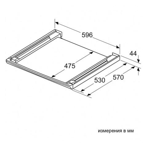 Соединительный элемент для сушильной и стиральной машины BOSCH WTZ27500