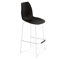 Стул барный Sheffilton SHT-ST29/S29 артикул СТ-340 черный/белый муар