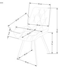 Стул HALMAR K519 темно-зеленый/черный, поворотный