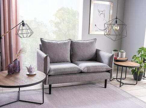 Диван SIGNAL FLORA Velvet Bluvel 14 серый/венге