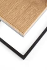 Стол журнальный HALMAR NISA дуб золотой/черный, 40/30/60