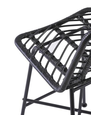 Стул барный HALMAR H97 черный/черный