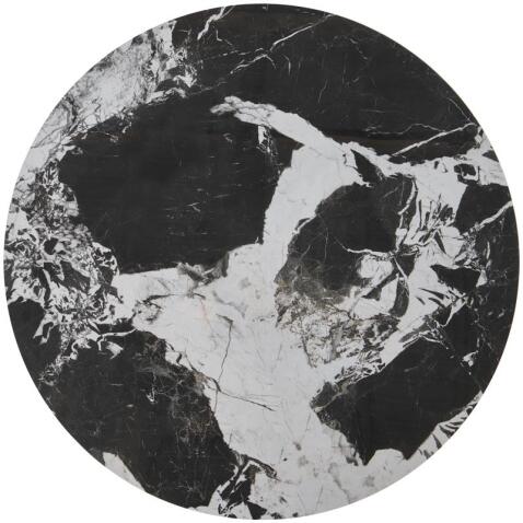 Комплект HALMAR ALEXANDRA (2 стола журнальных) черный мрамор/черный