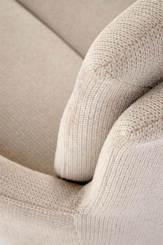 Стул HALMAR K536 бежевый/черный, поворотный