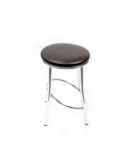 Табурет ВВР Сфера шоколад/хром, экокожа