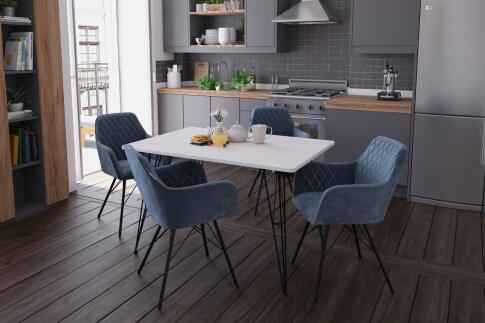 Стул Sheffilton SHT-ST38/S37 тихий океан/черный муар