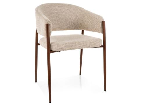 Стул SIGNAL AKITA D t.255 светло-бежевый/орех