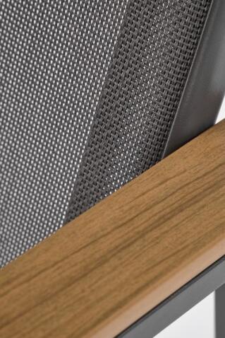 Кресло-качалка HALMAR ZLATAN темно-серый/светло-серый