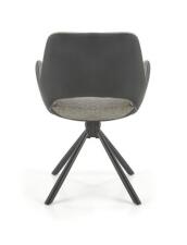 Стул HALMAR K494 серый/черный, поворотный