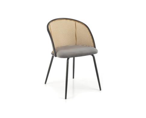 Стул HALMAR K508 серый/черный