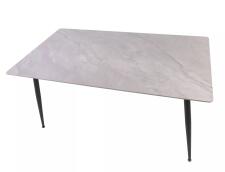 Стол обеденный SIGNAL RION серый лак/черный 130/70