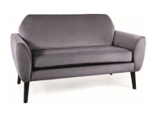 Диван SIGNAL MENA Velvet Bluvel 14 серый/венге