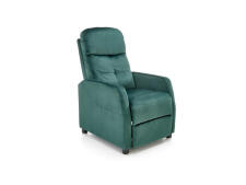 Кресло HALMAR FELIPE 2 раскладное, темно-зеленый/венге
