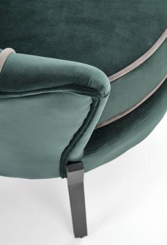 Кресло HALMAR ANGELO темно-зеленый/черный