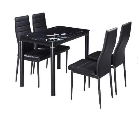 Стол обеденный SIGNAL DAMAR черный 80/60