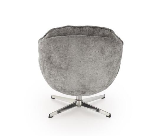 Кресло HALMAR GUIDO серый/хром