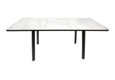 Стол ВВР Миллер Каспий серый/черный №3, пластик 120-160/80