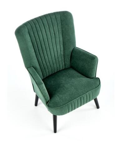 Кресло HALMAR DELGADO темно-зеленый/черный