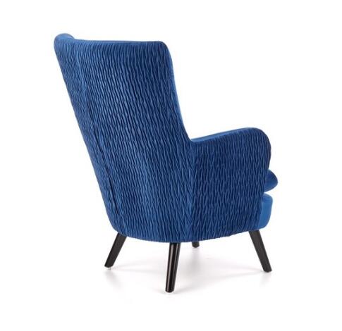 Кресло HALMAR RAVEL темно-синий/черный