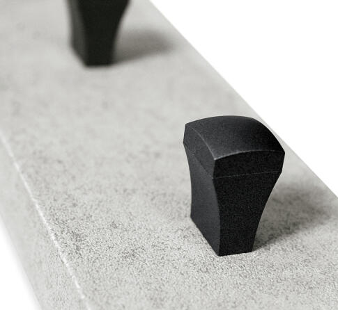 Вешалка Sheffilton SHT-WH33-4 артикул В2-211 бетон светлый/графит матовый